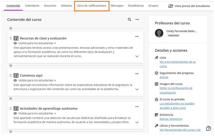 actualizaciones blackboard